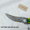 Damascus Hunting Knife 8.5” Fixed Blade by JW SteelCrafts