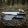 Premium Damascus Knife Set Chef Knife and Cleaver Sharp | Durable Kitchen Tools by JW SteelCrafts