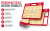 Custom WNBA Basketball Coaching Board 15.7 x 12.6 in (Magnetic) by Hoopsbasket.com