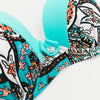 Print Swimwear Women Bikini Solid Push Up Swimsuit Female Bikini Set Beachwear Bathing Suit Swimming High Waist Swimsuits With Boy Shorts Triangle Top Stripes Halter Bikini Two Piece Bathing Suits by Stevvex