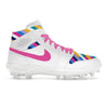 "Prism Pop" Jordan 1 TD Cleats by Stadium Custom Kicks