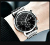 2021 New Business Men Watch Full Steel Quartz Luxury Casual Waterproof Leather Sports Male Wristwatch by Stevvex
