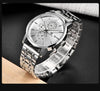 2021 New Business Men Watch Full Steel Quartz Luxury Casual Waterproof Leather Sports Male Wristwatch by Stevvex