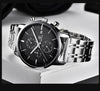 2021 New Business Men Watch Full Steel Quartz Luxury Casual Waterproof Leather Sports Male Wristwatch by Stevvex
