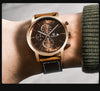 2021 New Business Men Watch Full Steel Quartz Luxury Casual Waterproof Leather Sports Male Wristwatch by Stevvex