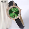 Luxury Green Fashion Womens Watch Classic Quartz Round Wrist Watch Business Style For Women by Stevvex