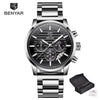 Luxury Steel Sports Men's Watches Business Design Leather Band Wrist Watch Military Quartz by Stevvex