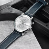Business Watch Men Fashion Waterproof Military Chronograph Sport Quartz Wristwatch Leather Bracelet by Stevvex