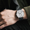 Business Watch Men Fashion Waterproof Military Chronograph Sport Quartz Wristwatch Leather Bracelet by Stevvex