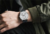 Business Watch Men Fashion Waterproof Military Chronograph Sport Quartz Wristwatch Leather Bracelet by Stevvex