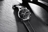 Business Watch Men Fashion Waterproof Military Chronograph Sport Quartz Wristwatch Leather Bracelet by Stevvex