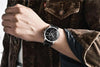 Business Watch Men Fashion Waterproof Military Chronograph Sport Quartz Wristwatch Leather Bracelet by Stevvex