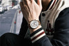Business Watch Men Fashion Waterproof Military Chronograph Sport Quartz Wristwatch Leather Bracelet by Stevvex
