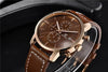Business Watch Men Fashion Waterproof Military Chronograph Sport Quartz Wristwatch Leather Bracelet by Stevvex