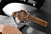 Business Watch Men Fashion Waterproof Military Chronograph Sport Quartz Wristwatch Leather Bracelet by Stevvex