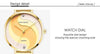 Ultra Thin Rose Gold Women Watches Fashion Analog Quartz Waterproof Wristwatches Elegant Round Design For Women by Stevvex