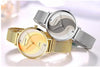 Ultra Thin Rose Gold Women Watches Fashion Analog Quartz Waterproof Wristwatches Elegant Round Design For Women by Stevvex