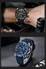 Luxury Men Stainless Steel Quartz Watch Accurate Timing Waterproof Analog Chronograph Men's Quartz Watches by Stevvex