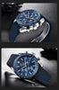 Luxury Men Stainless Steel Quartz Watch Accurate Timing Waterproof Analog Chronograph Men's Quartz Watches by Stevvex