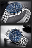 Luxury Men Stainless Steel Quartz Watch Accurate Timing Waterproof Analog Chronograph Men's Quartz Watches by Stevvex