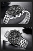 Luxury Men Stainless Steel Quartz Watch Accurate Timing Waterproof Analog Chronograph Men's Quartz Watches by Stevvex