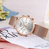 Multifunctional Black Luxury Women Watch Fashion Quartz Business Style Stainless Steel Strap Wrist Watch by Stevvex