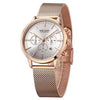 Multifunctional Black Luxury Women Watch Fashion Quartz Business Style Stainless Steel Strap Wrist Watch by Stevvex