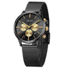 Multifunctional Black Luxury Women Watch Fashion Quartz Business Style Stainless Steel Strap Wrist Watch by Stevvex