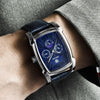 Square Luxury Mens Watch Analog Waterproof Quartz Sport Stylish Leather Strap Wrist Watch Business Design For Men by Stevvex