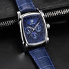 Square Luxury Mens Watch Analog Waterproof Quartz Sport Stylish Leather Strap Wrist Watch Business Design For Men by Stevvex