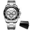 Multifunctional Men's Quartz Watches Modern Stainless Steel Design Waterproof And Scratch Resistant Wrist Watches by Stevvex