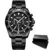 Multifunctional Men's Quartz Watches Modern Stainless Steel Design Waterproof And Scratch Resistant Wrist Watches by Stevvex