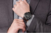 Multifunctional Men's Quartz Watches Modern Stainless Steel Design Waterproof And Scratch Resistant Wrist Watches by Stevvex