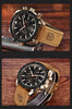 Men Top Luxury Full Steel Business Quartz Watch Men's Casual Waterproof Analog Chronograph Sports Stainless Steel Strap Watches by Stevvex