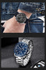 Men Top Luxury Full Steel Business Quartz Watch Men's Casual Waterproof Analog Chronograph Sports Stainless Steel Strap Watches by Stevvex