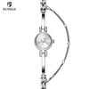 Luxury Small Silver Women Watch Modern Bracelet Wristwatch Quartz Waterproof Mini Round Design by Stevvex