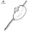 Luxury Small Silver Women Watch Modern Bracelet Wristwatch Quartz Waterproof Mini Round Design by Stevvex