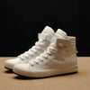 Fashion New Mens Light Breathable Canvas Casual Black White High Top Solid Color Sneakers Shoes Vulcanized Mens Sports Walking Jogging Non Slip Athletic Sneakers by Stevvex