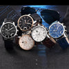 Luxury Men's Business Watches Fashion Watch Waterproof For Men's Casual Sport Leather Strap by Stevvex