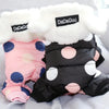 Big Polka Dot Snowsuit Jumpsuit by Furr Baby Gifts