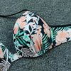 Push Up Bikini Floral Print Swimsuit Swimwear Women Bathing Suit Bikinis Set Brazilian Beach Female Wear Women's Bikini Swimsuits Floral Printed Bathing Suits for Women 2 Piece Bikini by Stevvex