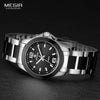 Classic Analogue Black Silver Women Watch Waterproof Elegant Quartz Wrist Watches Stainless Steel For Womens by Stevvex