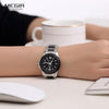 Classic Analogue Black Silver Women Watch Waterproof Elegant Quartz Wrist Watches Stainless Steel For Womens by Stevvex