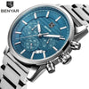 Sport Business Chronograph Steel Men Watches Top Luxury Quartz Male Analog Fashion Watchwrist by Stevvex