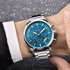 Sport Business Chronograph Steel Men Watches Top Luxury Quartz Male Analog Fashion Watchwrist by Stevvex