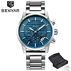 Sport Business Chronograph Steel Men Watches Top Luxury Quartz Male Analog Fashion Watchwrist by Stevvex