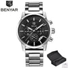 Sport Business Chronograph Steel Men Watches Top Luxury Quartz Male Analog Fashion Watchwrist by Stevvex