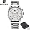 Sport Business Chronograph Steel Men Watches Top Luxury Quartz Male Analog Fashion Watchwrist by Stevvex