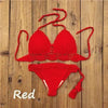 Summer Hand Crochet Women Swimwear Crop Top Push Up Bikini Set Beach Swimsuit Suit Tassel Swim Beach Beachwear Bikini Bra Bikini Swimsuit Women Beach Crochet Crop Summer Halter Bikini by Stevvex