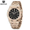Men's Fashion Watch Luxury Men Stainless Steel Band Quartz Watch Analog Waterproof Sports Military Watches by Stevvex